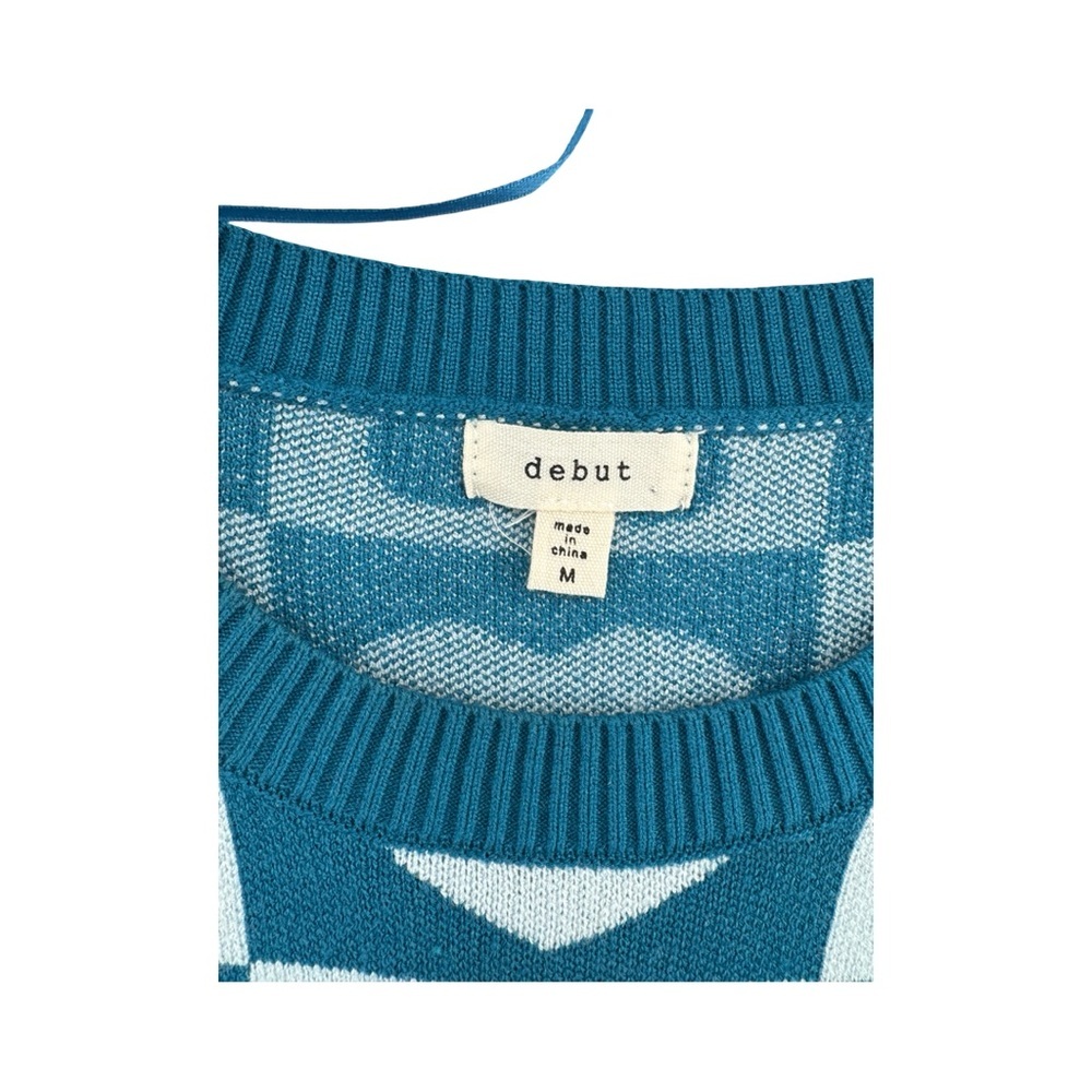 Debut Blue Heart/Flower Sweater - Picture 2 of 9